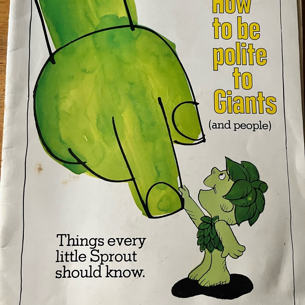 Book - how to be polite to giant and people - green giant